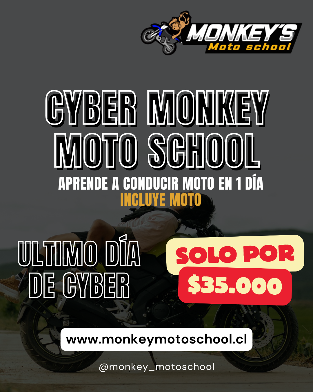 🏍️ ¡Jornada Especial Monkey Moto School!