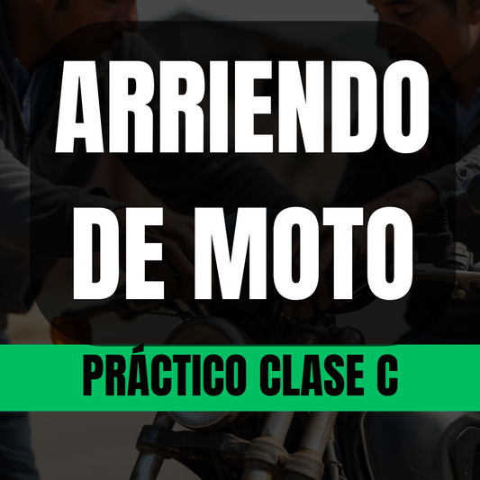 Arriendo de moto PRUEBA PRACTICA CLASE C -TEMUCO