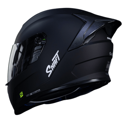 Casco Integral Shaft 502 SP Solid Negro / Mica clara