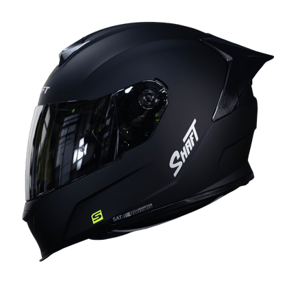 Casco Integral Shaft 502 SP Solid Negro / Mica clara