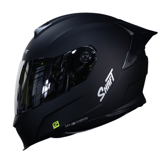 Casco Integral Shaft 502 SP Solid Negro / Mica clara