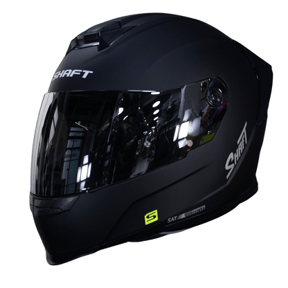 Casco Integral Shaft 502 SP Solid Negro / Mica clara