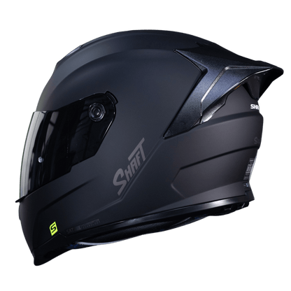 Casco Integral Shaft 502 SP Solid Negro Mate acreditado
