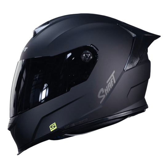 Casco Integral Shaft 502 SP Solid Negro Mate acreditado